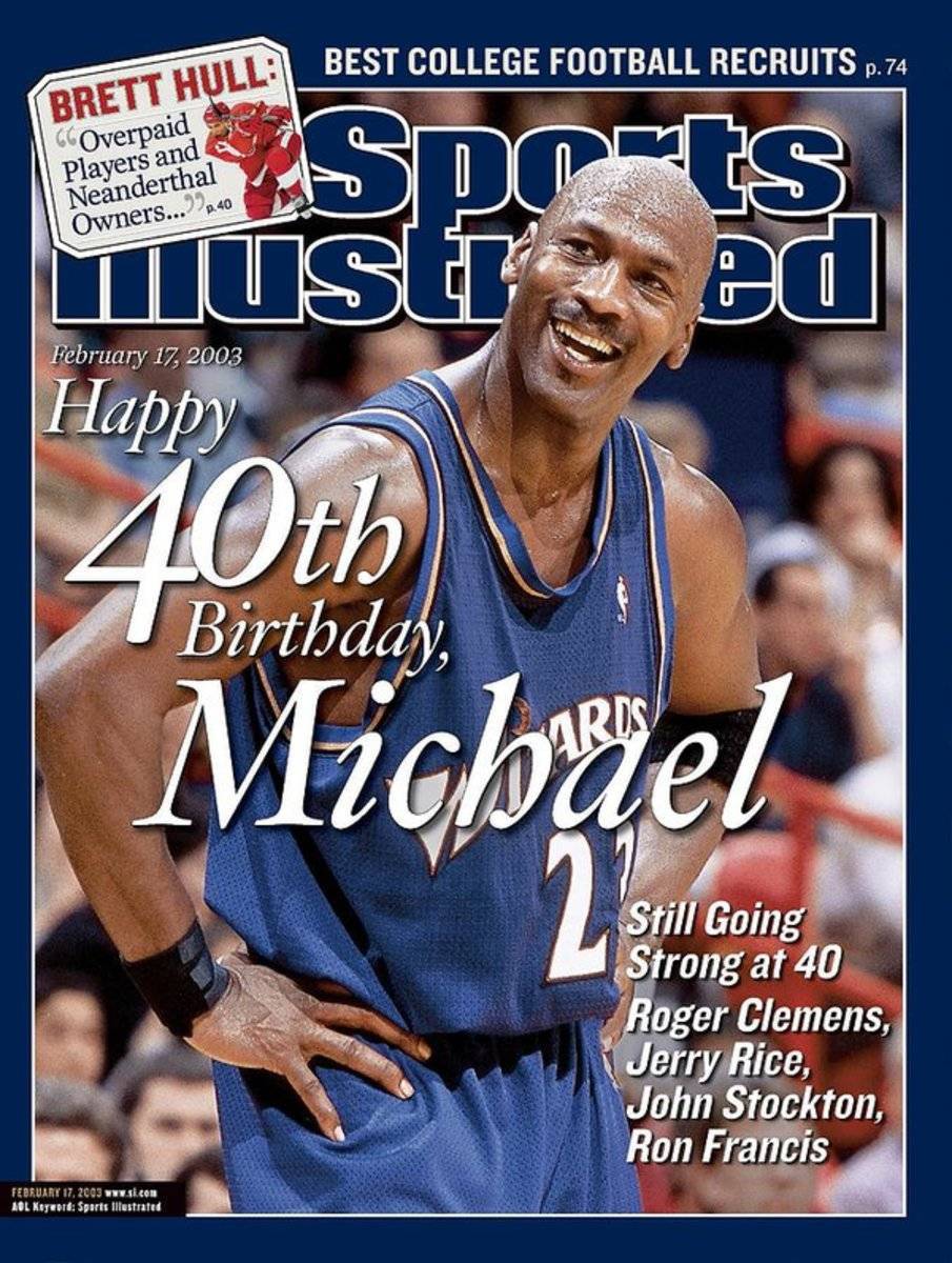 Washington Wizards Michael Jordan... Sports Illustrated Cover - Poster | Canvas Wall Art Print