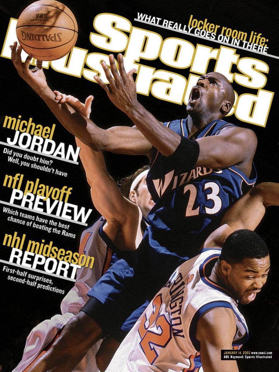 Washington Wizards Michael Jordan... Sports Illustrated Cover - Poster | Canvas Wall Art Print
