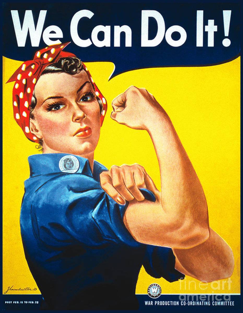 We Can Do It Rosie The Riveter - Poster | Canvas Wall Art Print