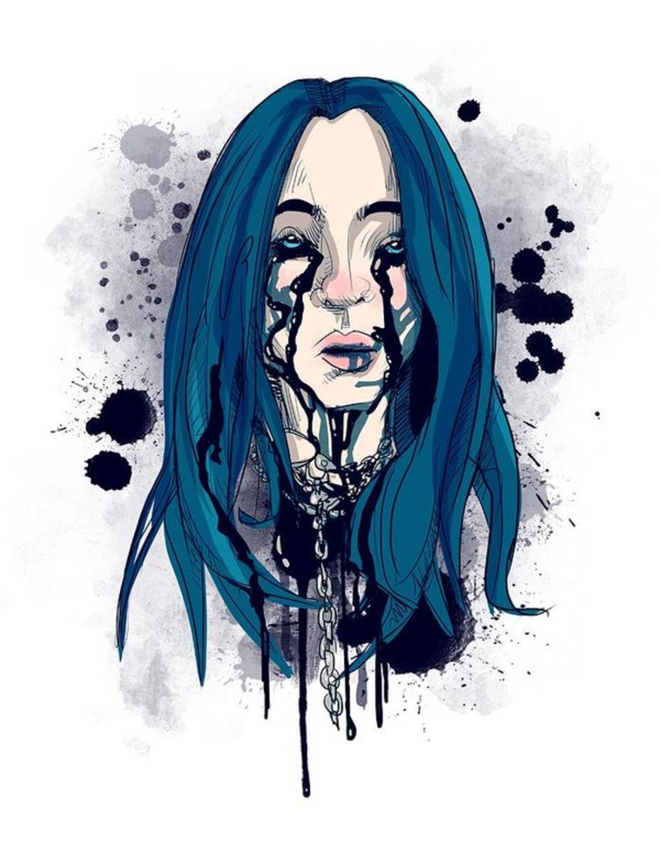 When The Partys Over - Billie Eilish - Poster | Canvas Wall Art Print