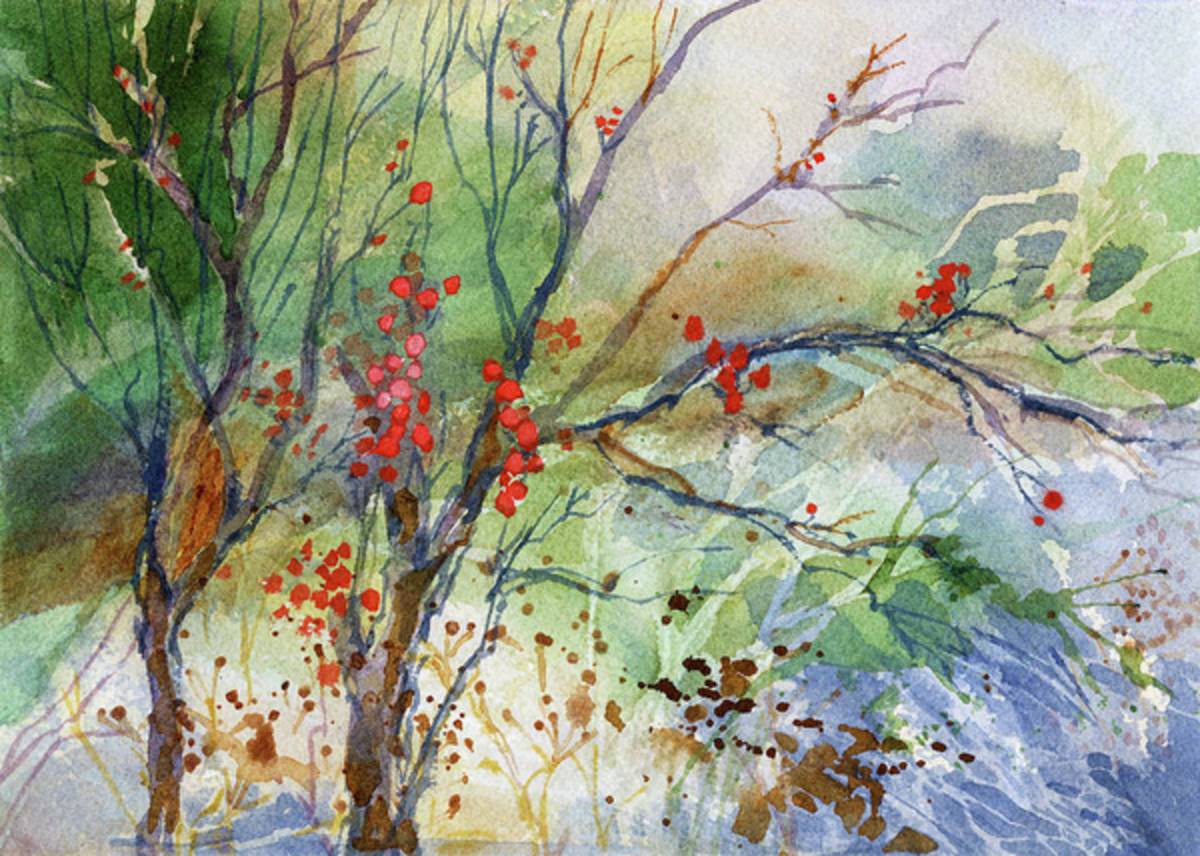 Winter Berries - Poster | Canvas Wall Art Print