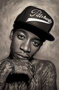 Wiz Khalifa Artwork - Rapper - Poster | Canvas Wall Art Print