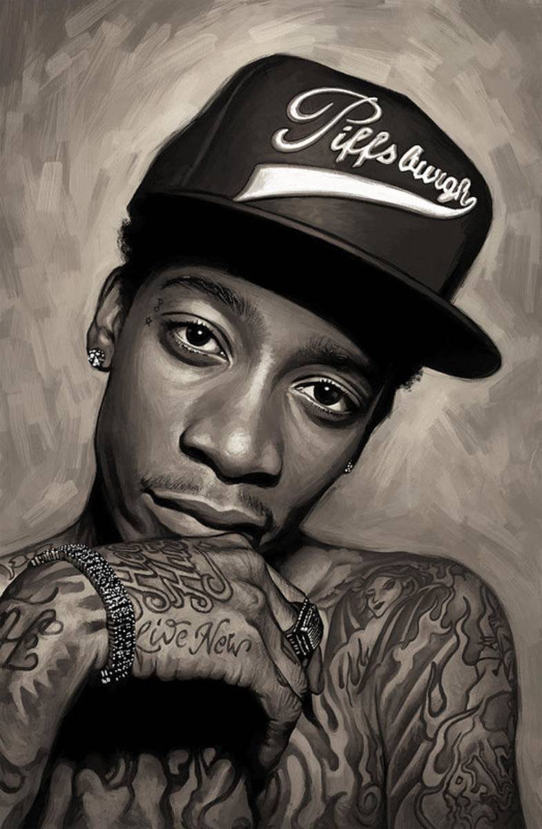 Wiz Khalifa Artwork - Rapper - Poster | Canvas Wall Art Print