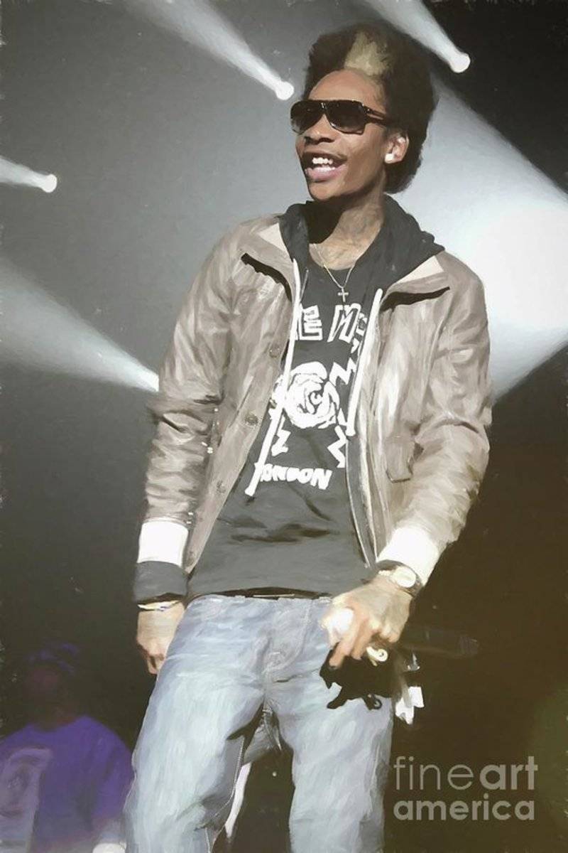 Wiz Khalifa Painting - Rapper - Poster | Canvas Wall Art Print