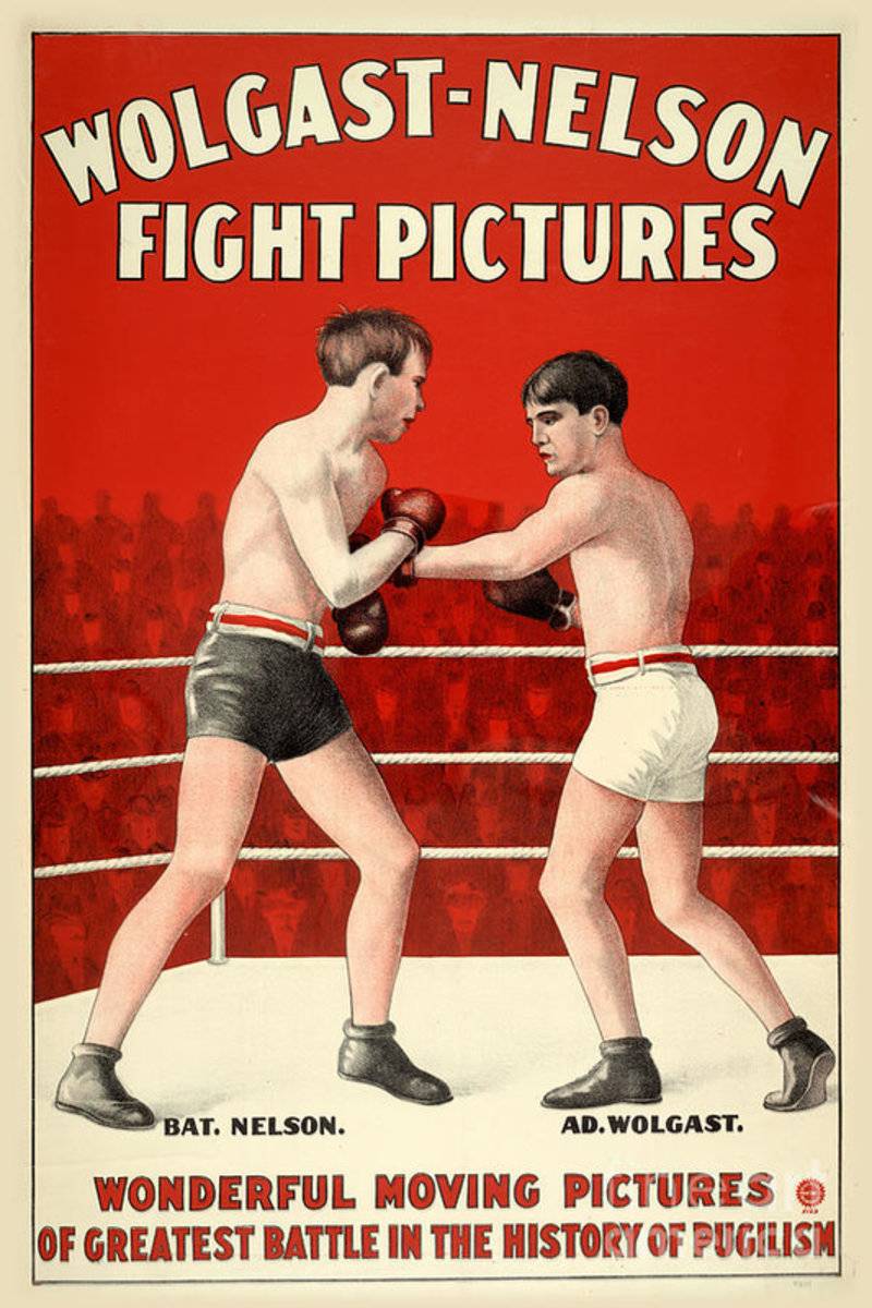 Wolgast-Nelson Fight Pictures - Restored - Poster | Canvas Wall Art Print