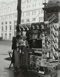 Women At A Newsstand In Paris - Poster | Canvas Wall Art Print