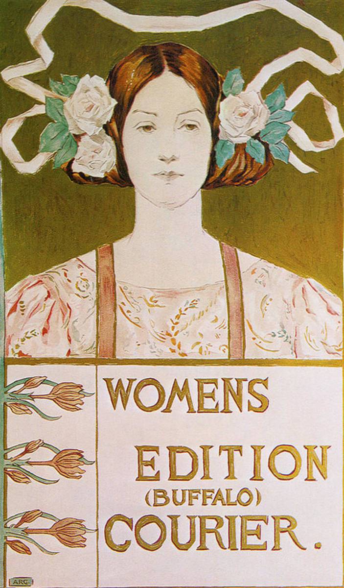 Womens Edition Buffalo Courier - Poster | Canvas Wall Art Print