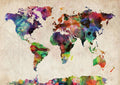 World Map Watercolor - Poster | Canvas Wall Art Print