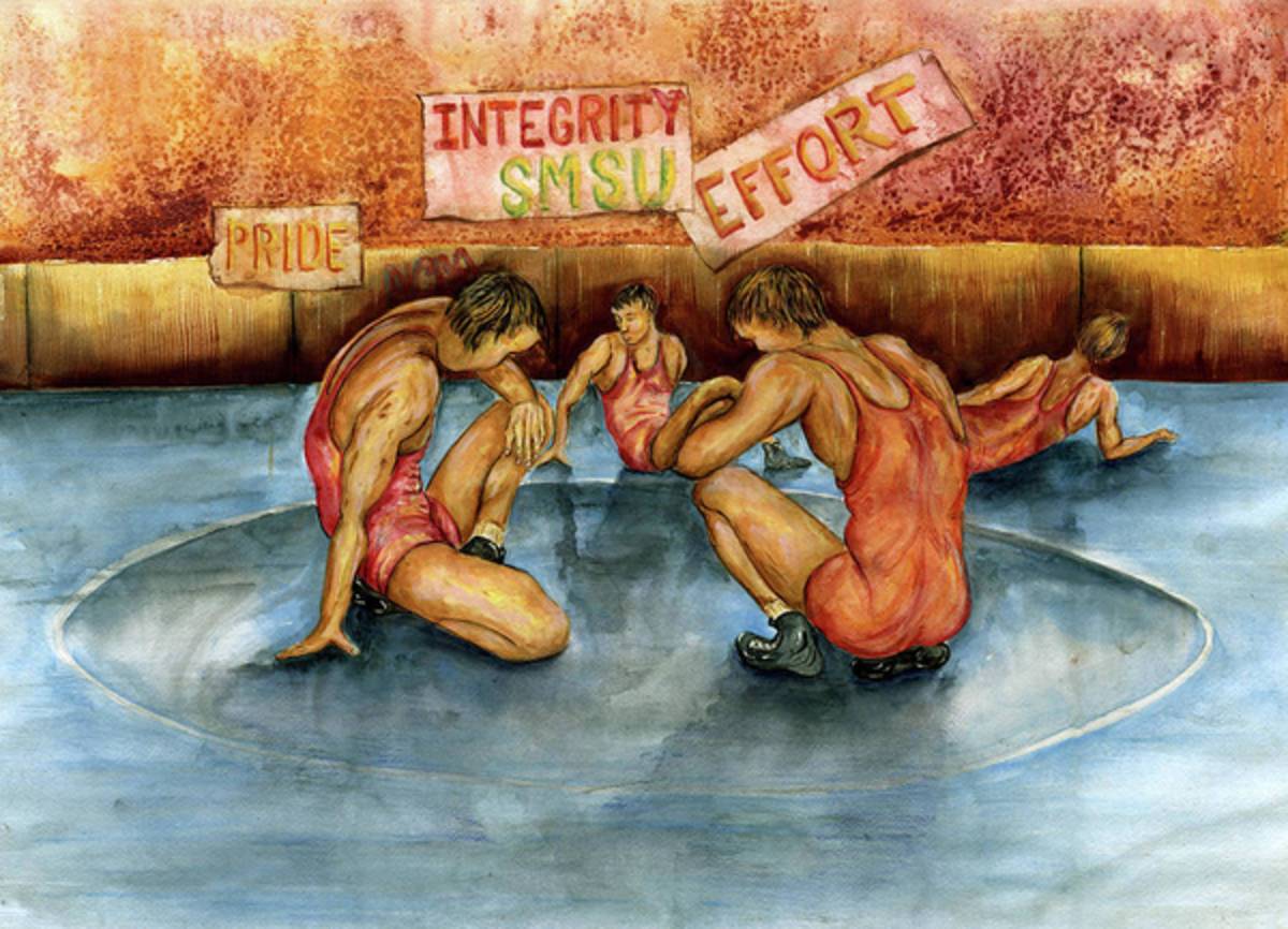 Wrestling The Greatest Sport - Poster | Canvas Wall Art Print