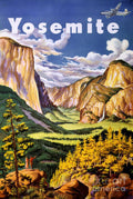 Yosemite National Park Vintage - Poster | Canvas Wall Art Print