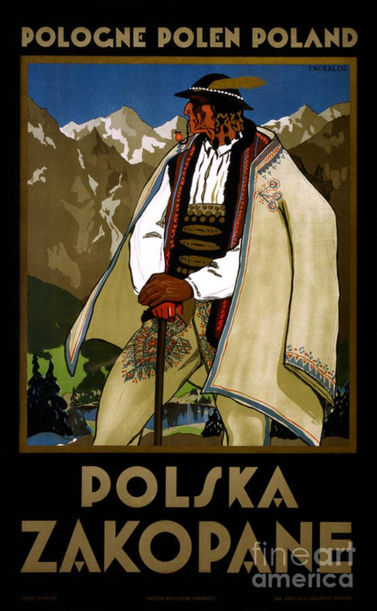 Zakopane Poland Vintage Travel Restored - Poster | Canvas Wall Art Print